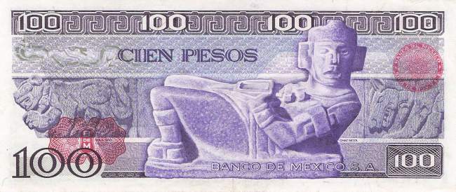 Mexiko p.66a AJ 100 Pesos 1974